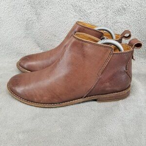 Hudson Shoes Womens EU 38 US 7 Revelin Brown Leather Ankle Boots *Read*